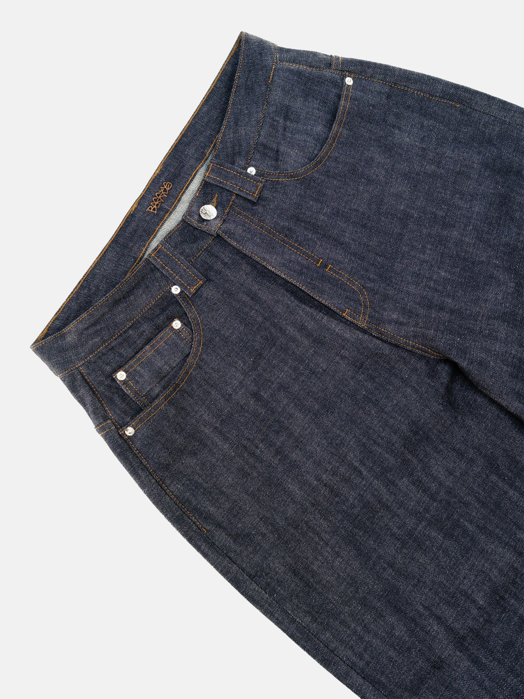 Denim Pant | Selvedge Indigo Flatlay Front Close
