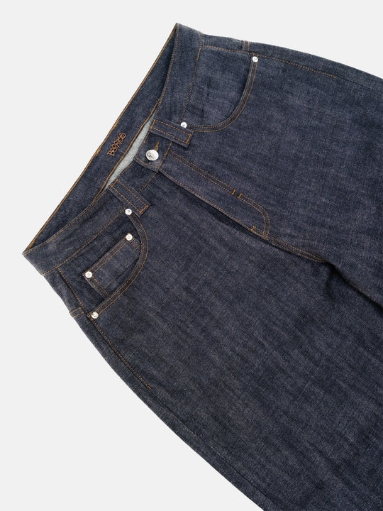Denim Pant | Selvedge Indigo Flatlay Front Close