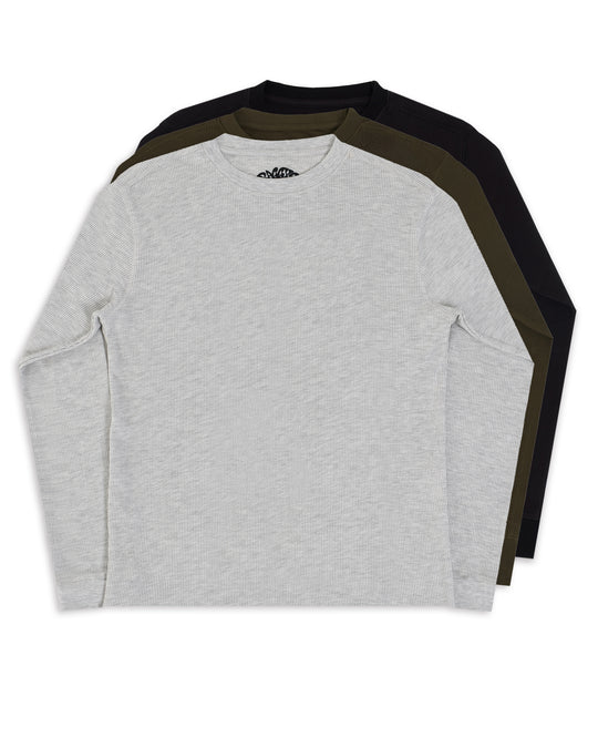 Waffle Long Sleeve | 3 Pack
