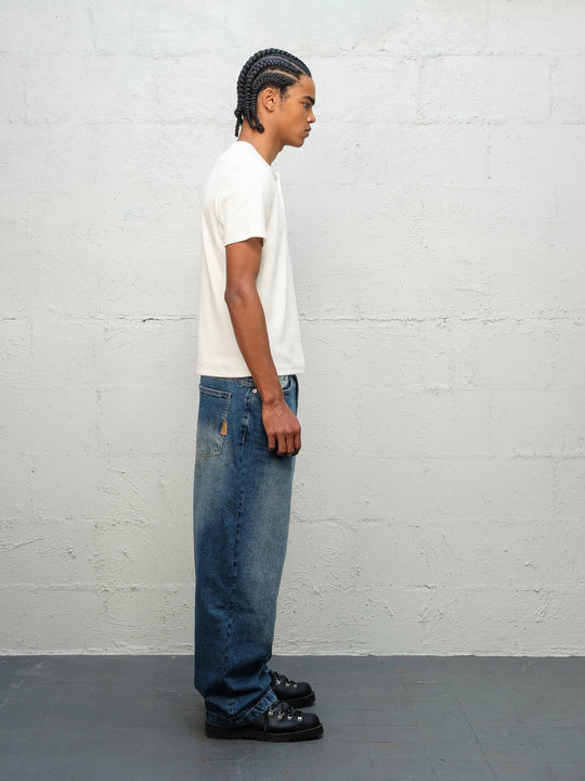 Denim Pant | Frost Front with white t-shirt and danner boots