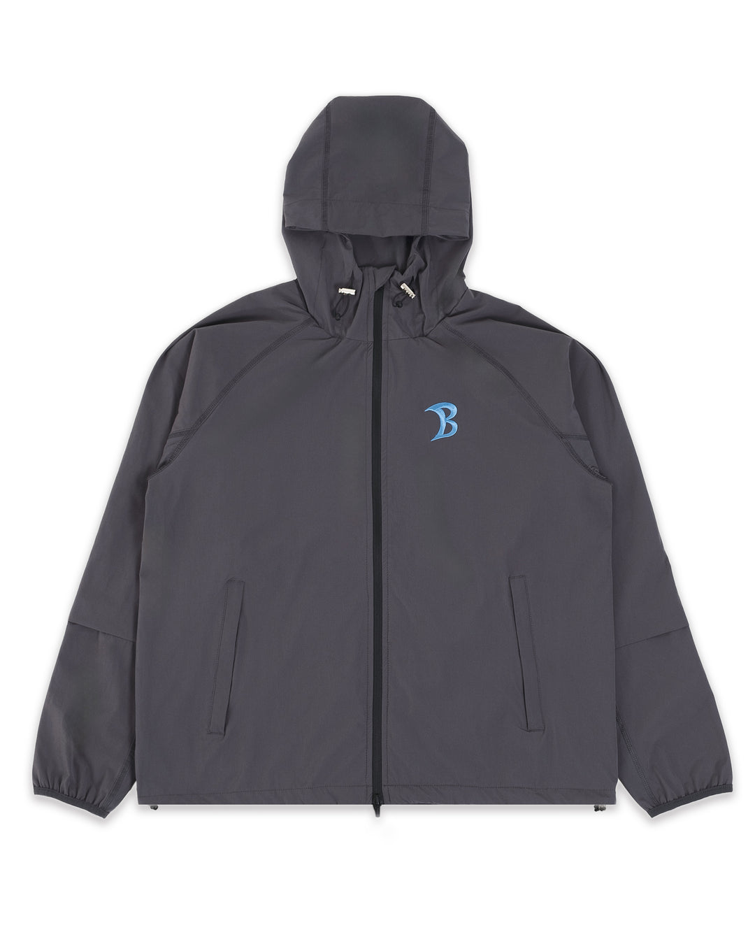 Baggy Oxide Grey Track Jacket Front Flatlay