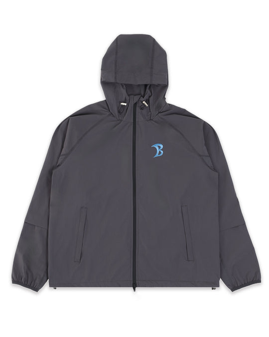 Baggy Oxide Grey Track Jacket Front Flatlay