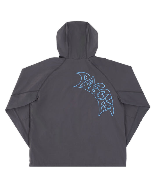 Baggy Oxide Grey Track Jacket Back Flatlay