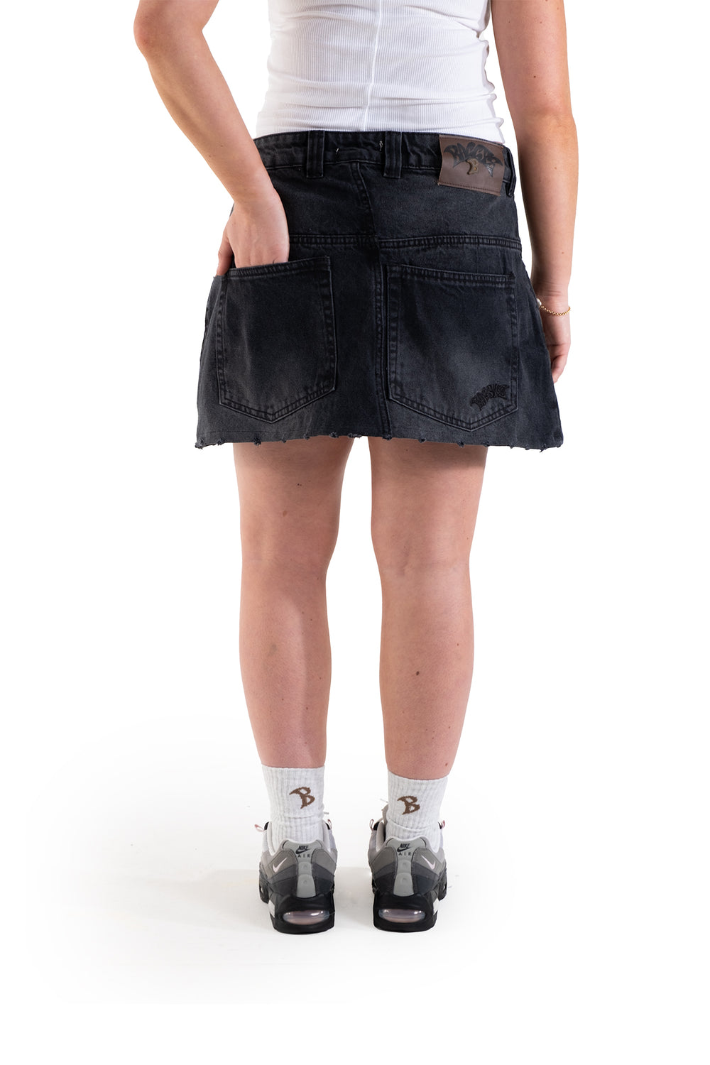 Denim Mini Skirt | Fades