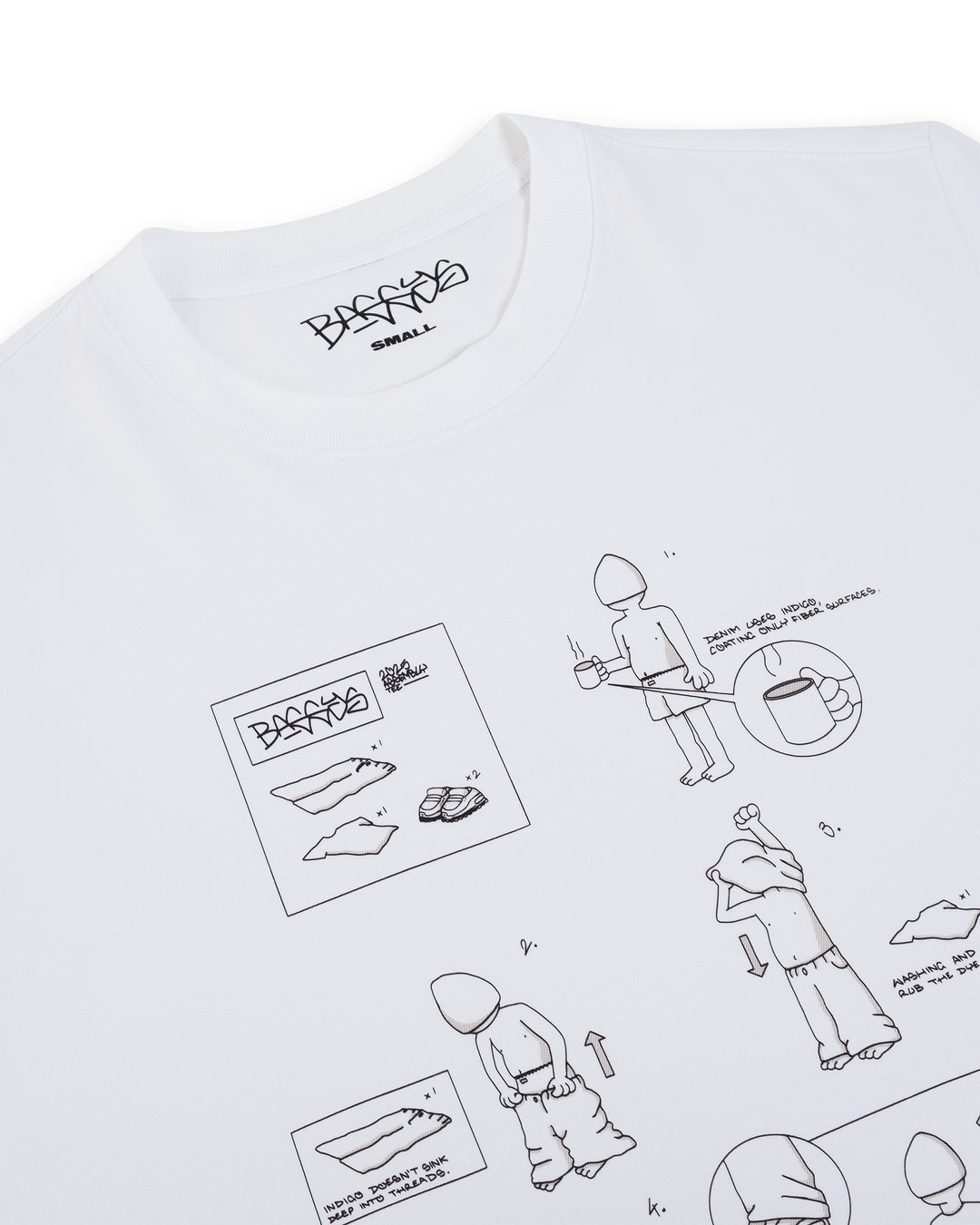 Assmbly Tee close up graphic front flatlay