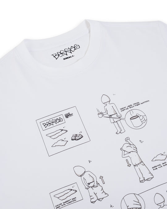 Assmbly Tee close up graphic front flatlay