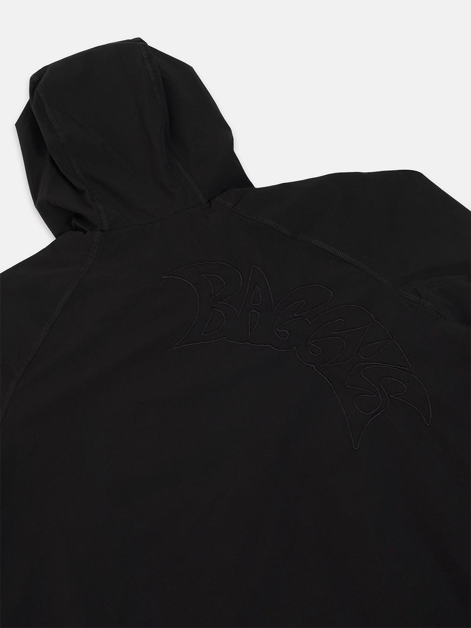 Baggy Vanta Black Track Jacket Back Embroidery Flatlay