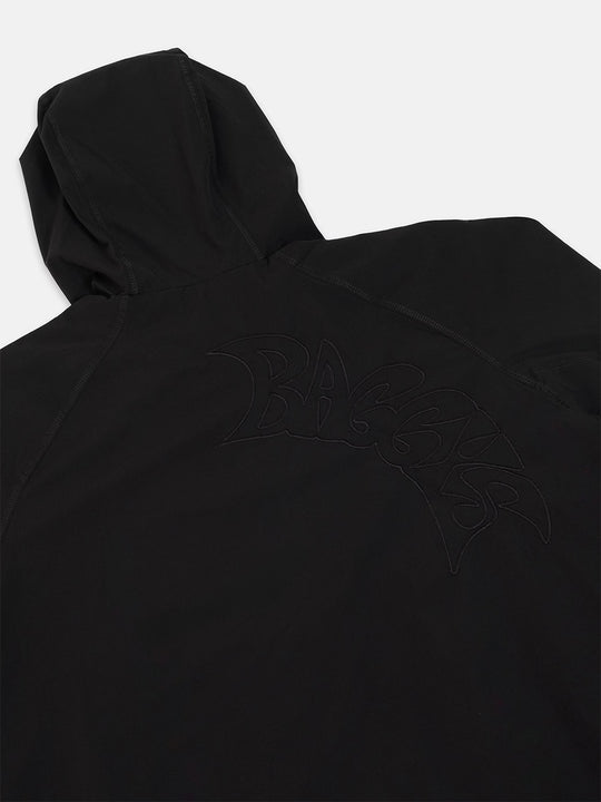 Baggy Vanta Black Track Jacket Back Embroidery Flatlay