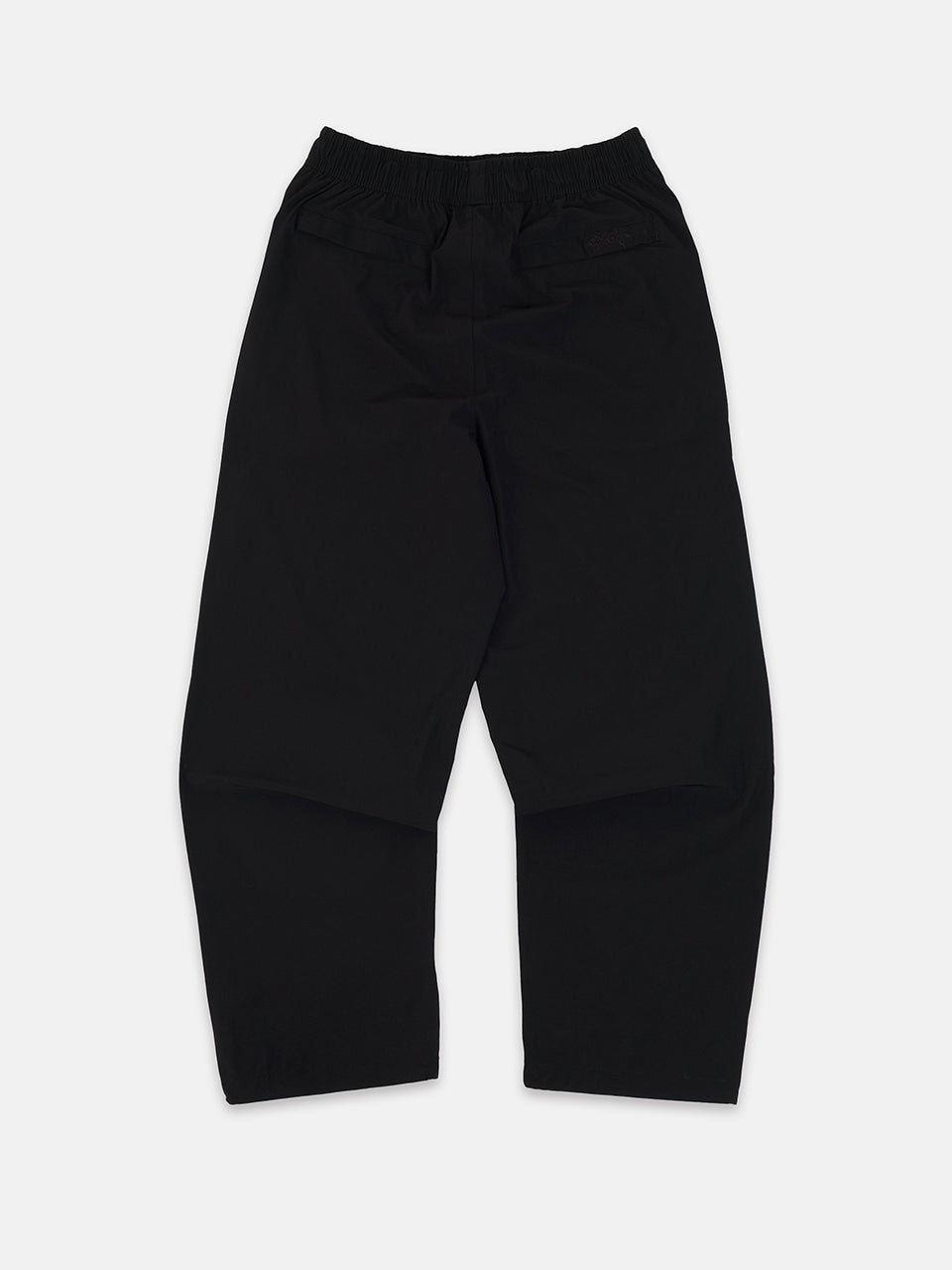 Baggy Vanta Black Track Pants Back Flatlay