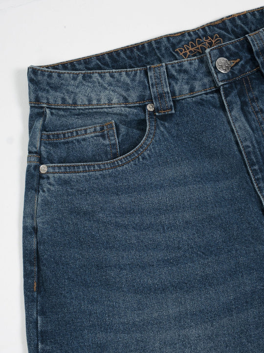 Denim Pant | Frost front pocket close up
