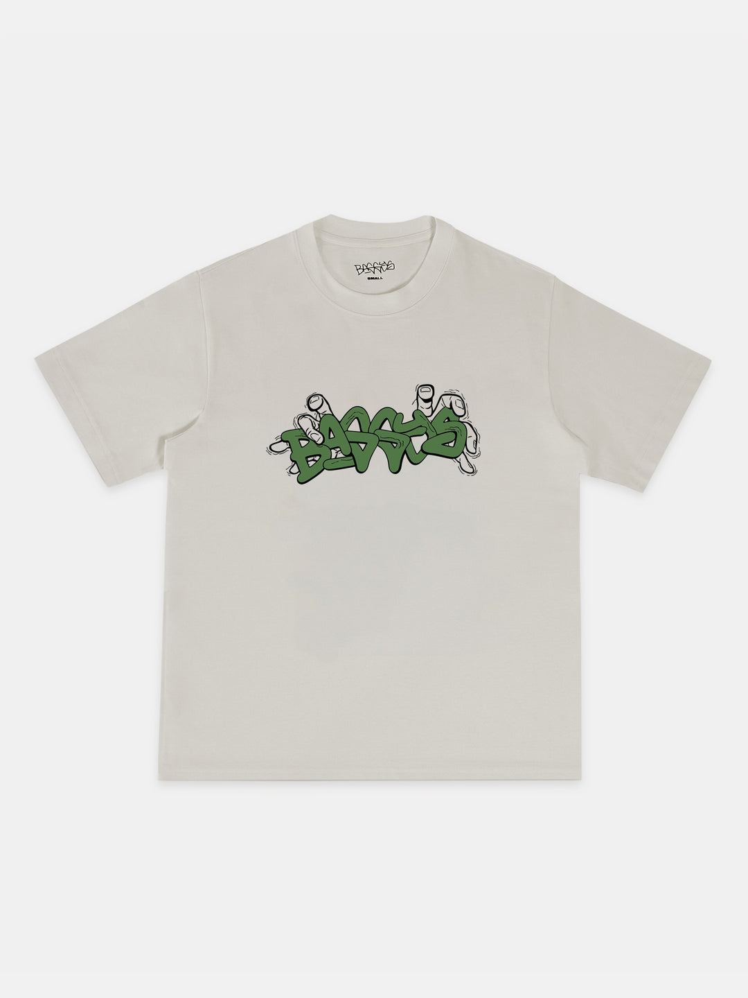 Baggys Grab Tee Bone — front flatlay