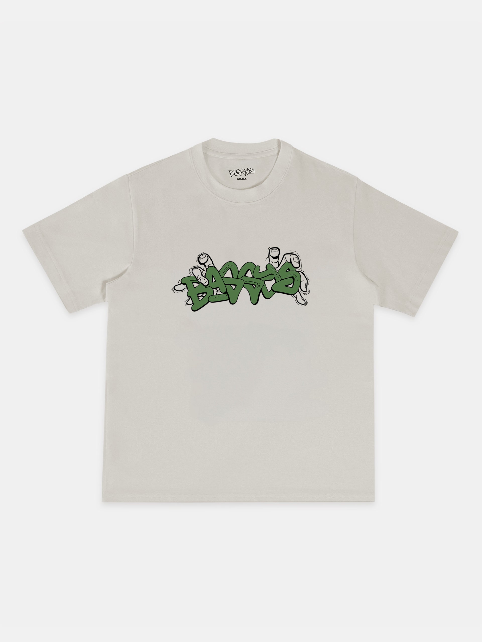 Baggys Grab Tee Bone — front flatlay