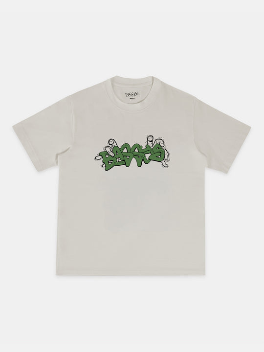 Baggys Grab Tee Bone — front flatlay