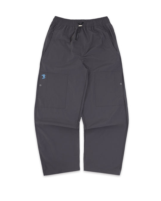 Baggy Oxide Grey Track Pants Front Flatlay