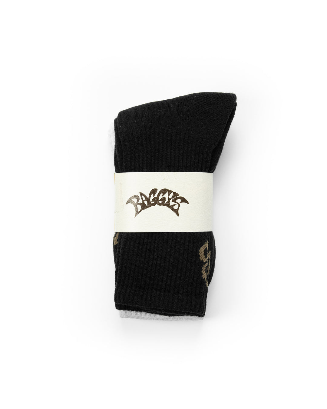 Two pack of socks, black and grey