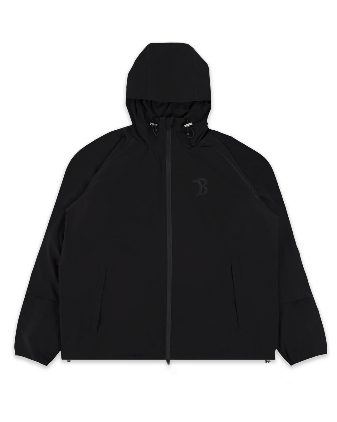 Baggys Vanta Black Track Top Back Front Flatlay 